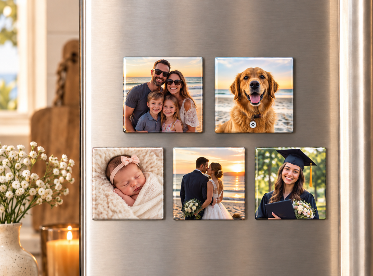 2 × 2 Custom Photo Magnets